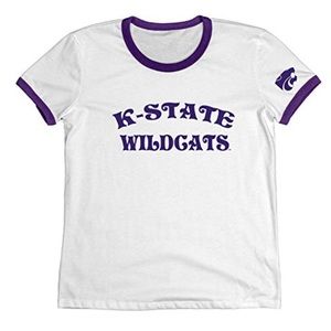 Kansas State Wildcats Supima Ringer Tee NWT